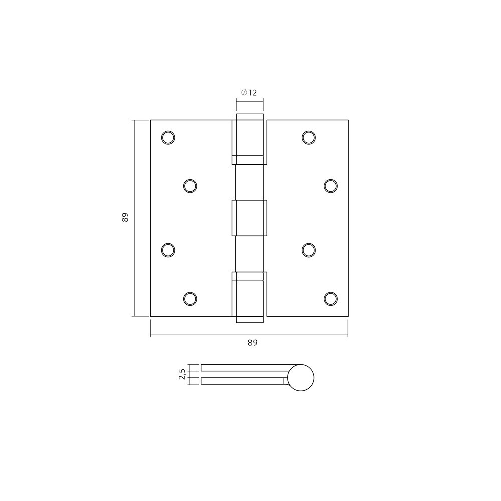 kogellagerscharnier zwart intersteel-3