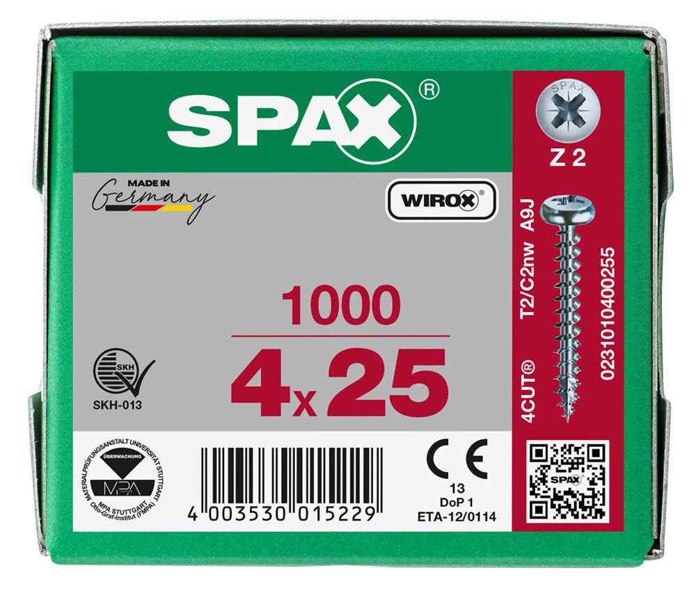 spaanplaatschroef wirox spax-7