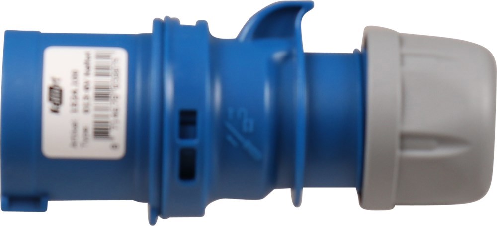 stekker cee blauw/grijs kelfort