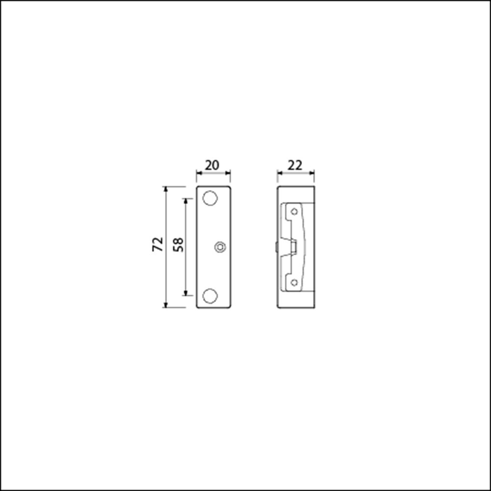 sluitplaat zamac ami-3