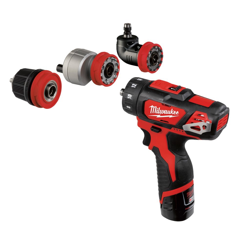 Accu Boor-/ Schroefmachine Milwaukee - M12 BDDXKIT-202C 12.0V