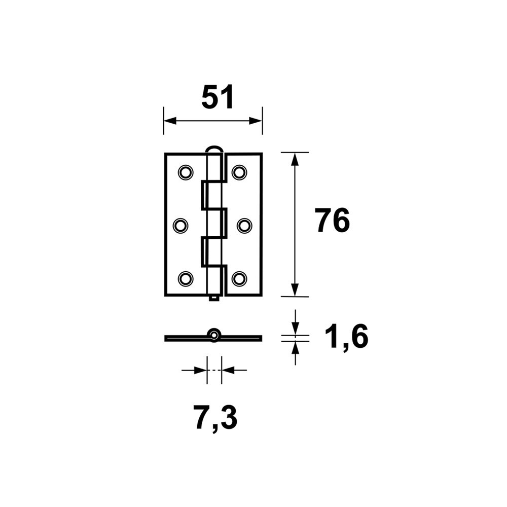 scharnier verzinkt axa-3