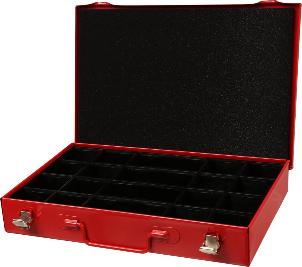 assortimentskoffer metaal rood kelfort-4