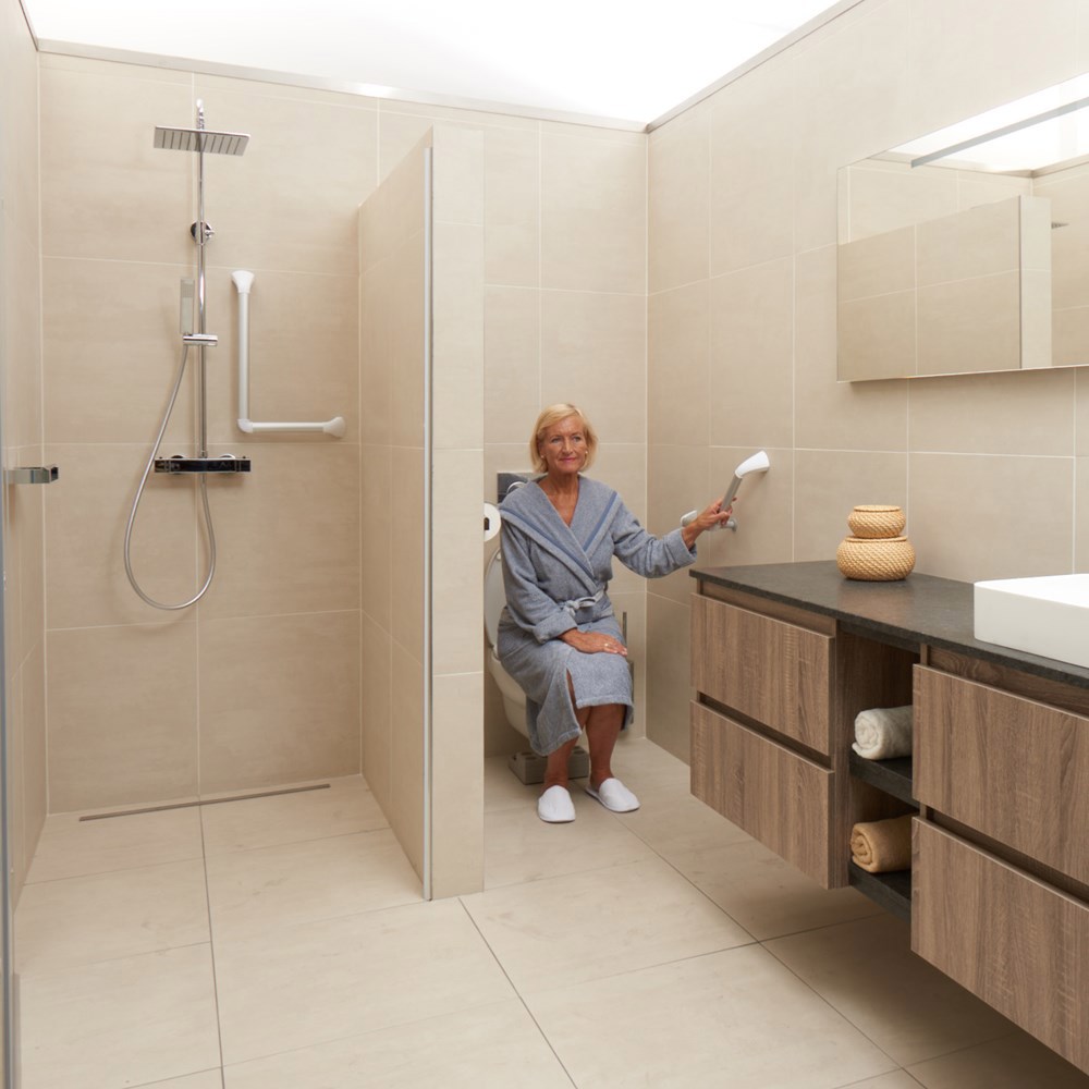 wandbeugel wit/aluminium secucare-7