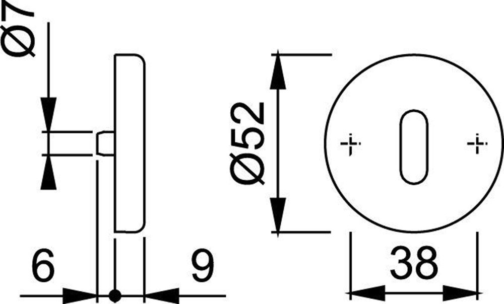 sleutelgatrozet aluminium f1 hoppe-3
