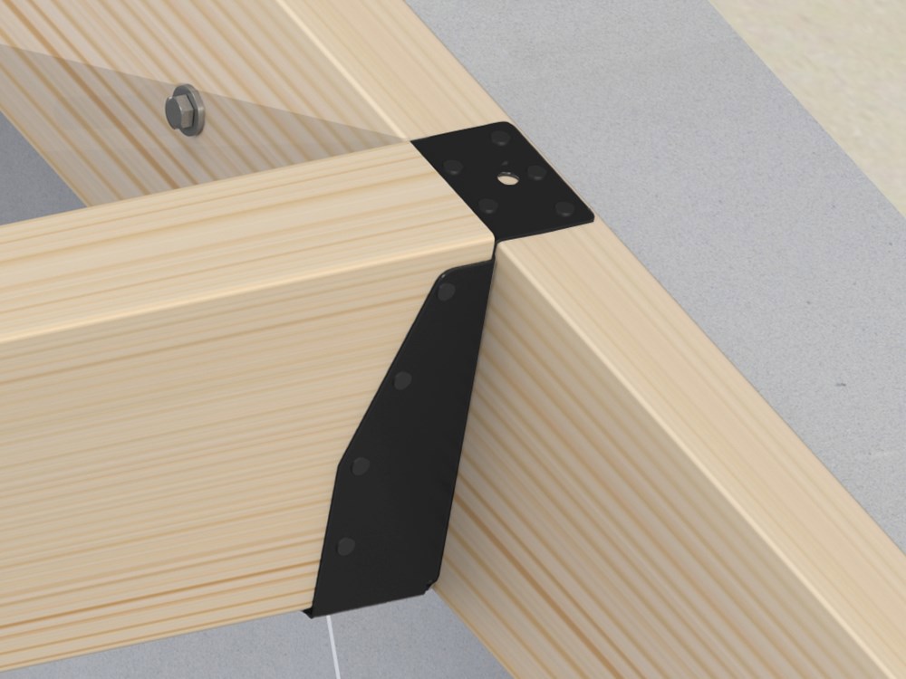 balkdrager gbs lange lip zwart epz-3