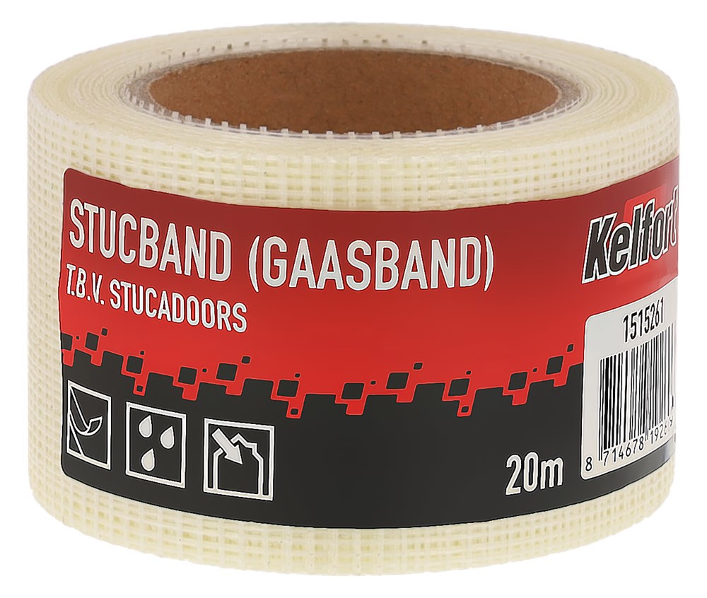 Gaasband Glasvezel Kelfort -  50MM  20M