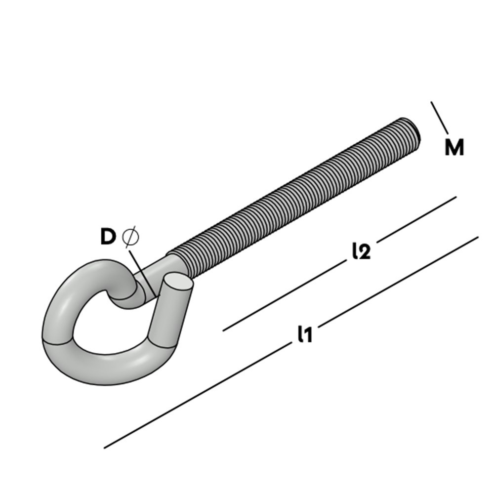 schommelhaak metrisch draad elvz-3