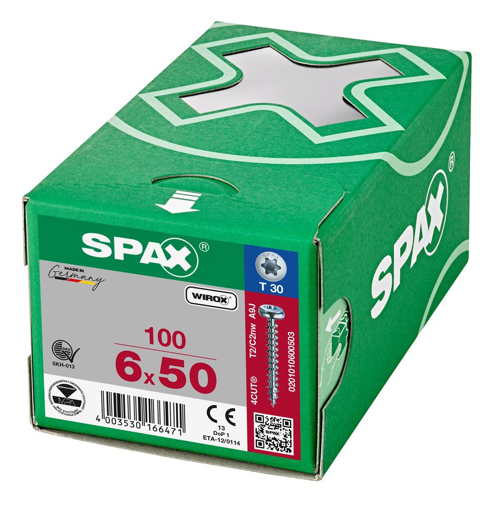 spaanplaatschroef wirox spax-6