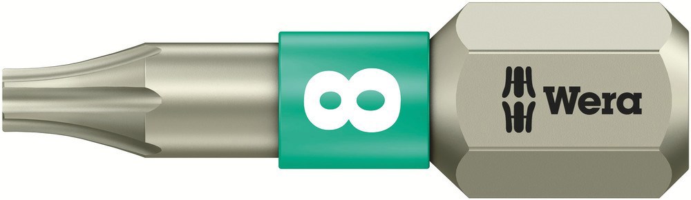 Schroefbit Torx Rvs Wera - 3867/1 TS T 8 25MM 1/4''