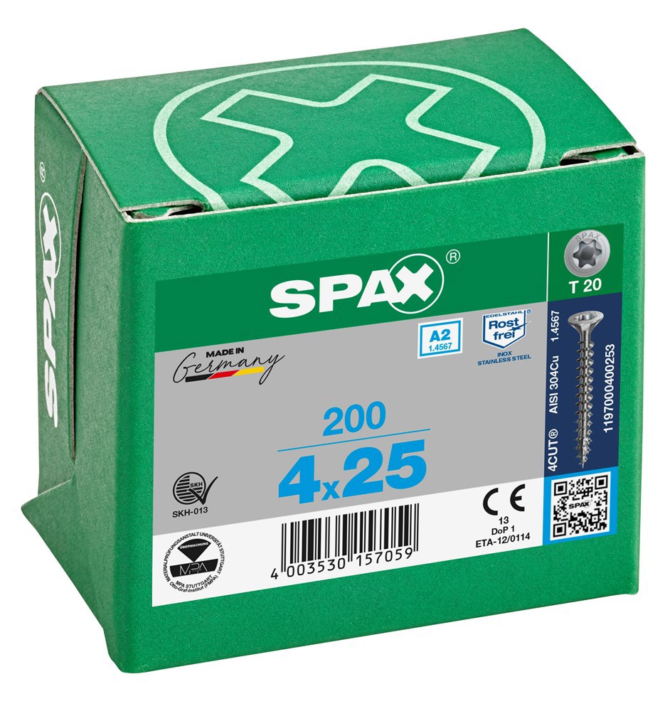 spaanplaatschroef rvs a2 spax-5