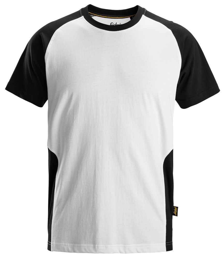 T-shirt classic tweekleurig snickers-6