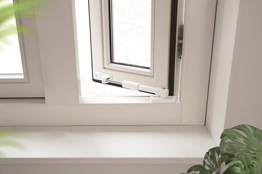 telescoop uitzetter staalwit/wit axa-6