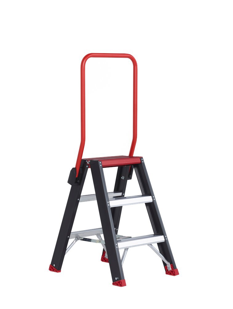 Trapladder Dubbel Aluminium Zwart Altrex - TAURUS TDO  3 2X 3 TREDEN +BGL