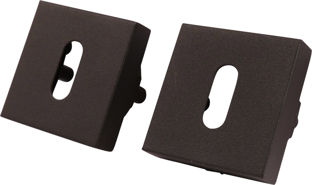 sleutelgatrozet rvs a2 mat zwart oxloc-8