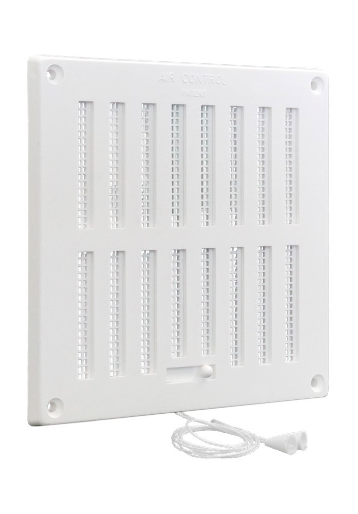 schuifrooster kunststof wit air control