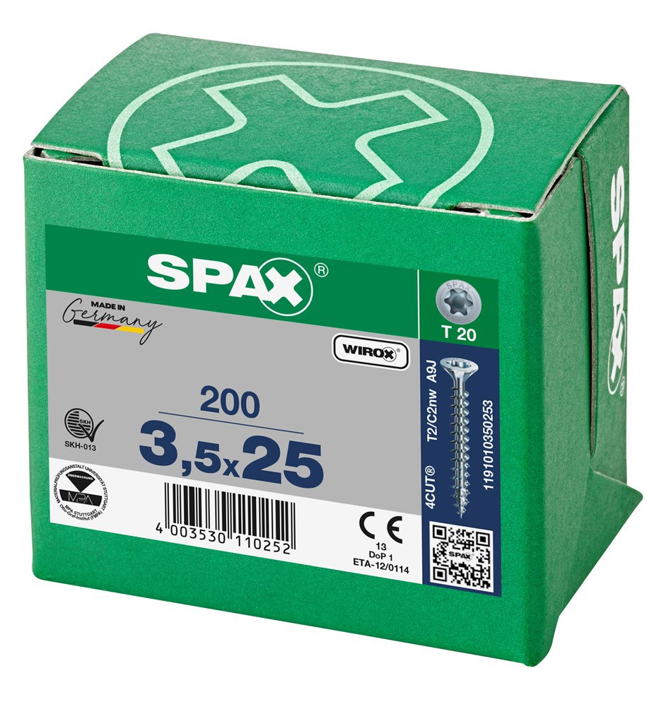spaanplaatschroef wirox spax-6