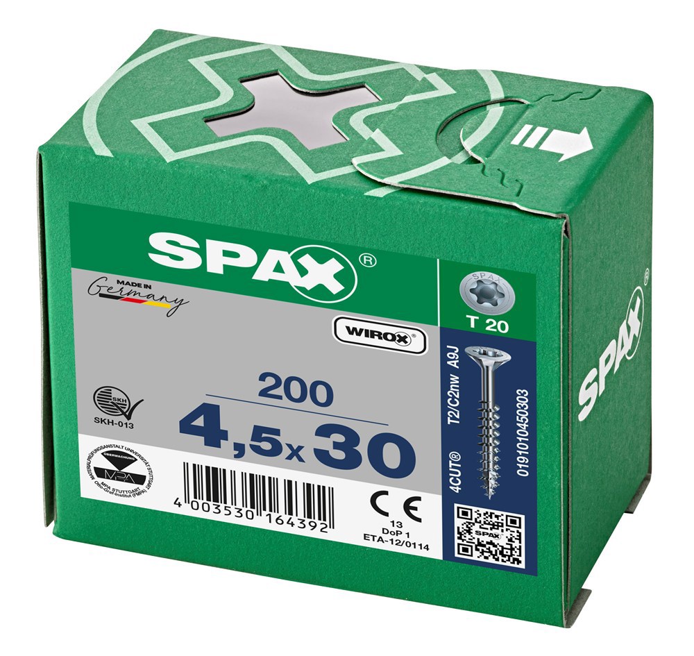 spaanplaatschroef wirox spax-6