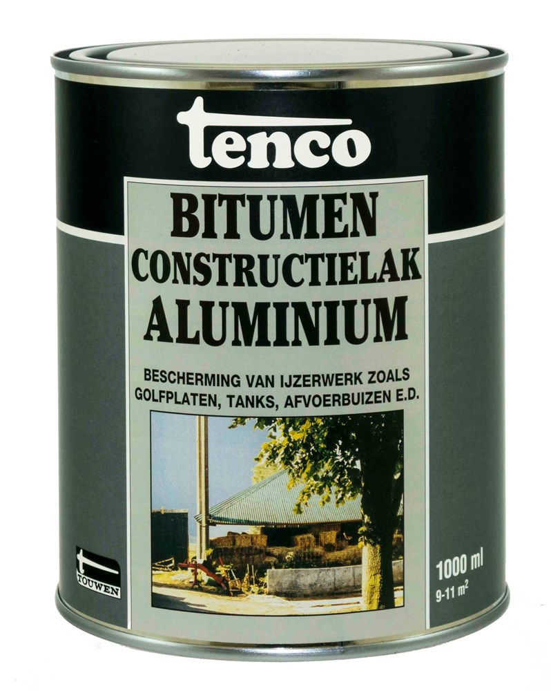 Bitumen Constructielak Aluminium Tenco - TENCOFIX 1000ML