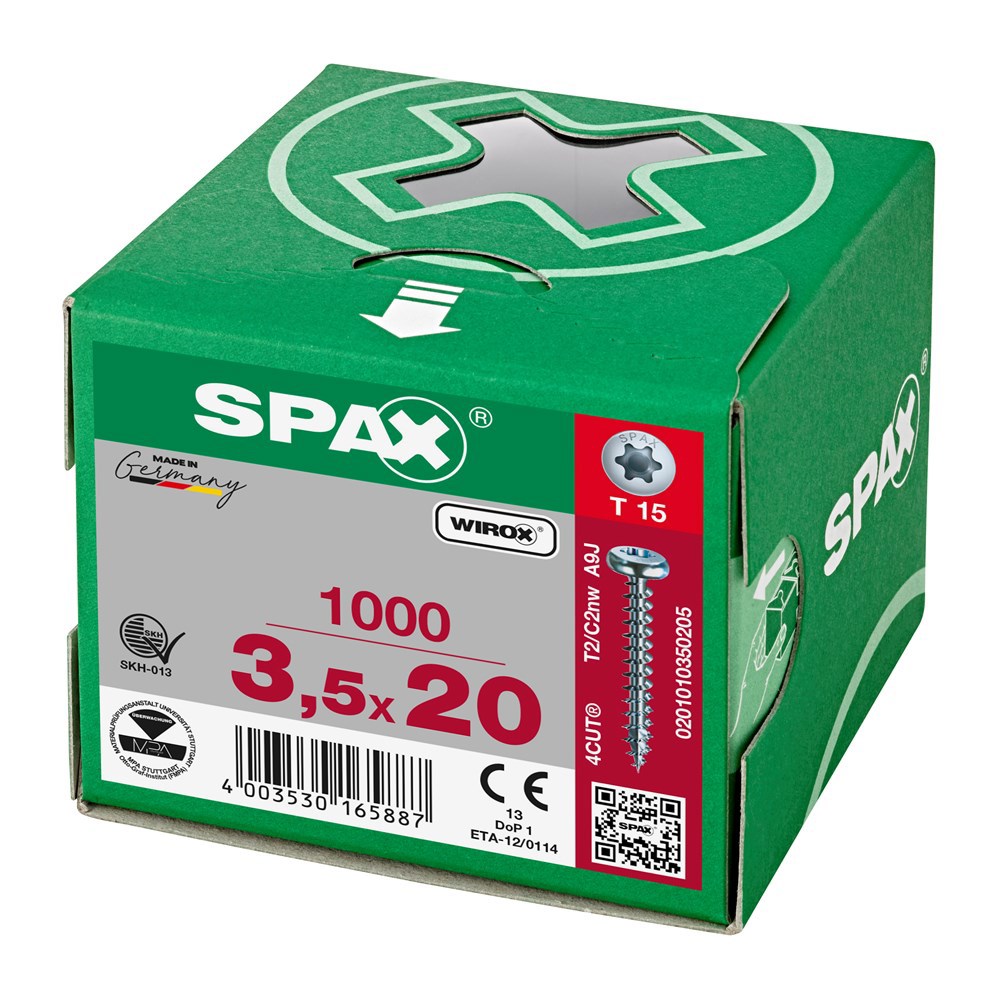 spaanplaatschroef wirox spax-6