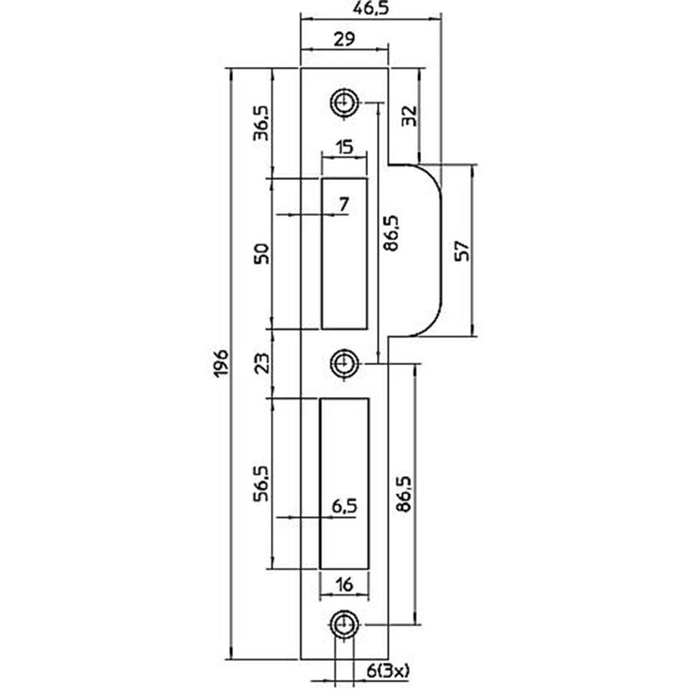 sluitplaat rvs nemef-3