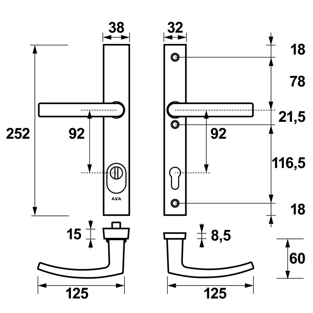 veiligheidssmalgarnituur f1 axa-5