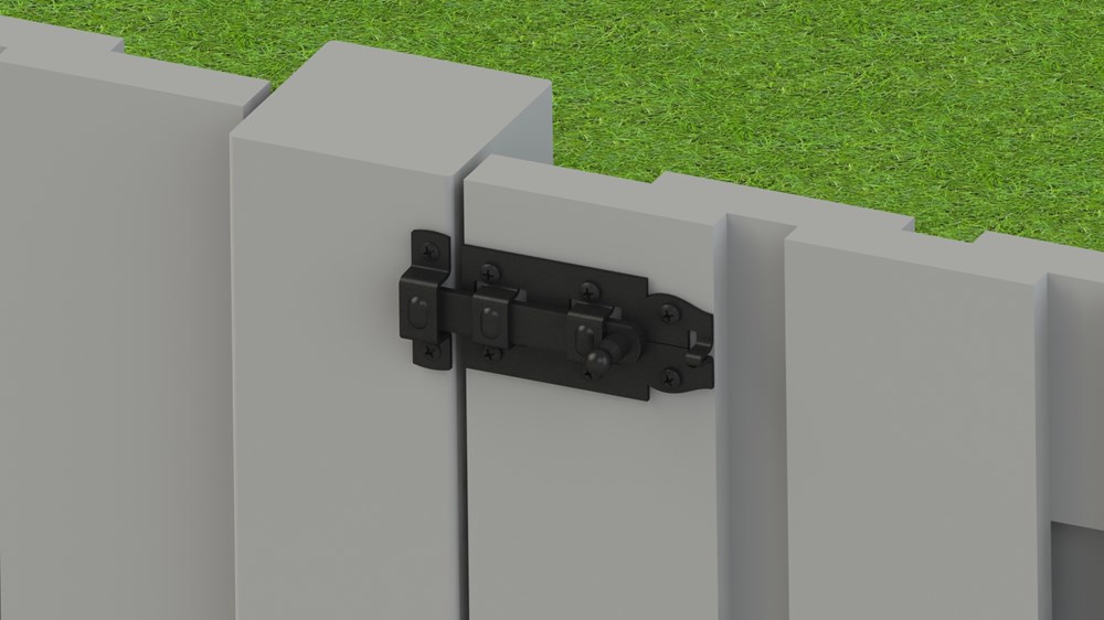 rolschuif vlak zwart epz-3