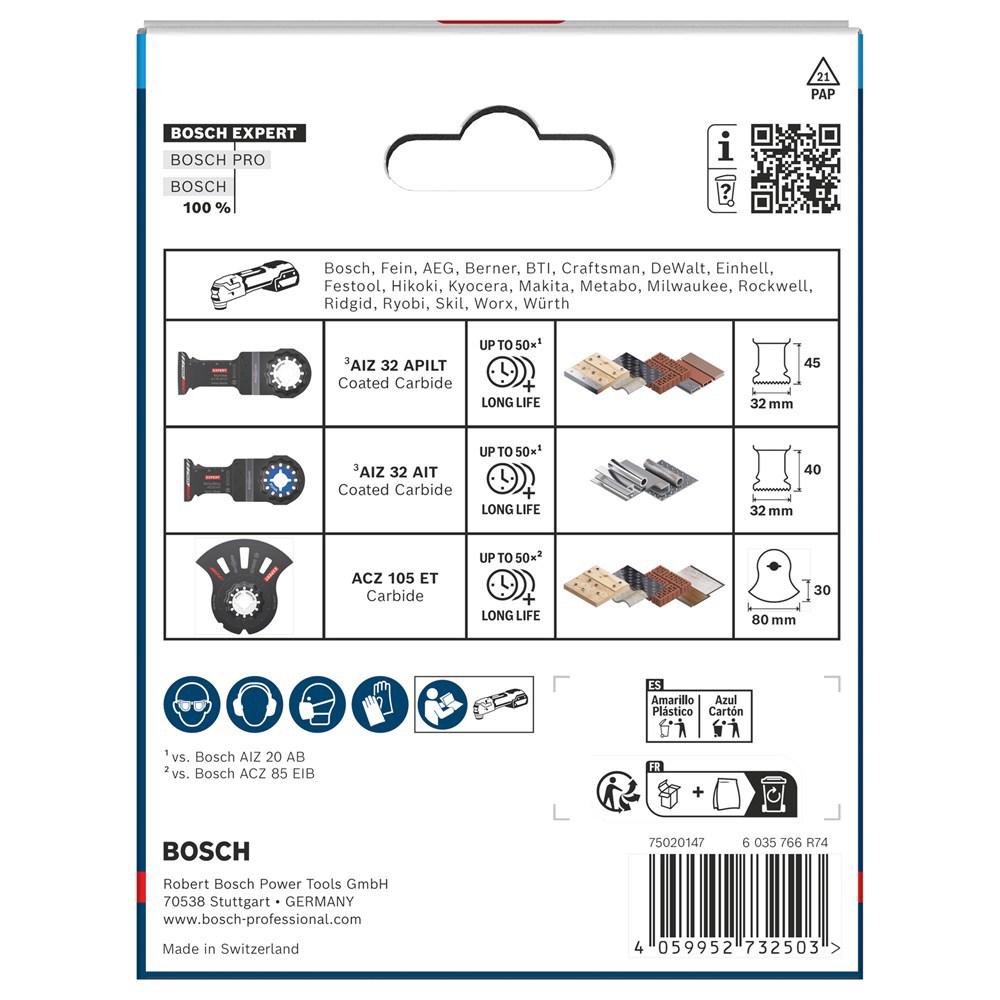 multizaagbladset bosch expert-4