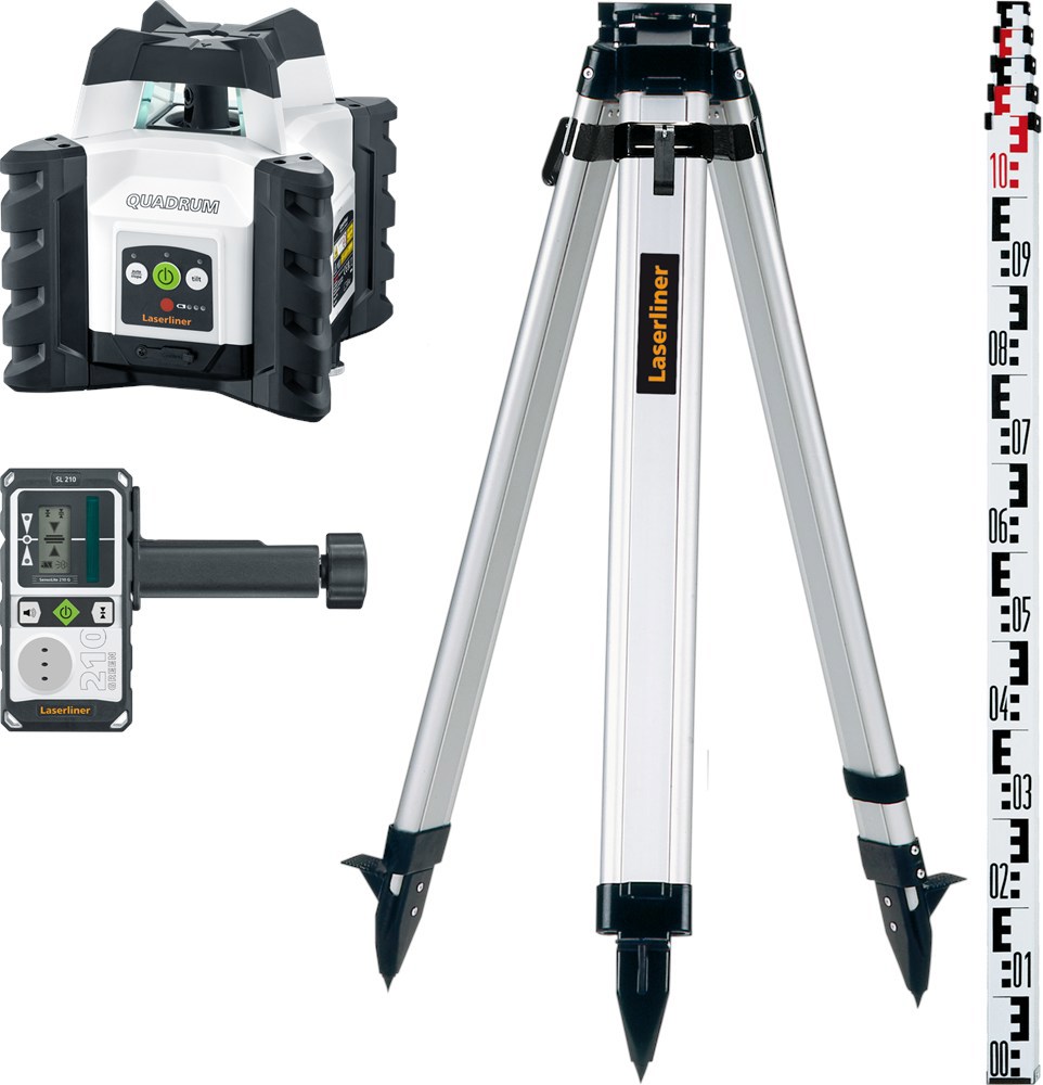 Rotatielaser Groen Laserliner - QUADRUM COMPACT G210 SET