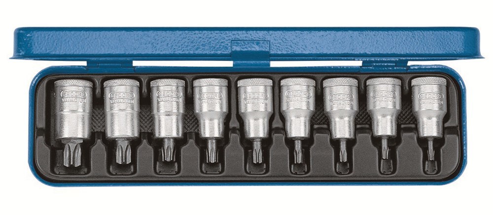 dopsleutel schroevendraaierset gedore