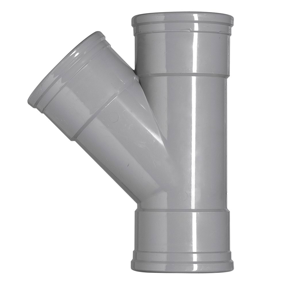 T-stuk pvc grijs rwa-3