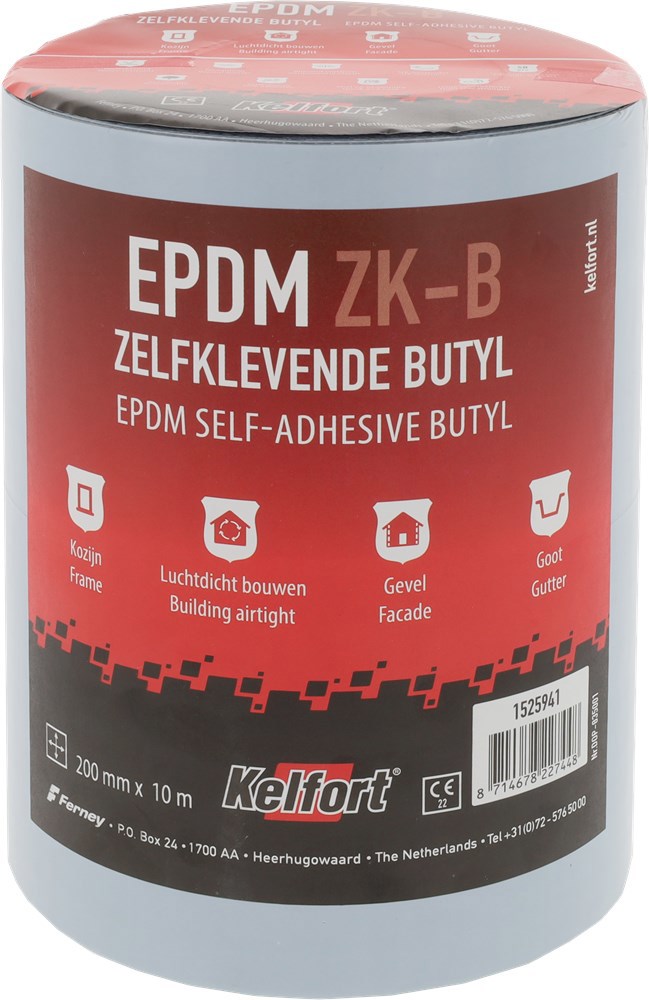 stroken epdm folie zwart kelfort butyl-4