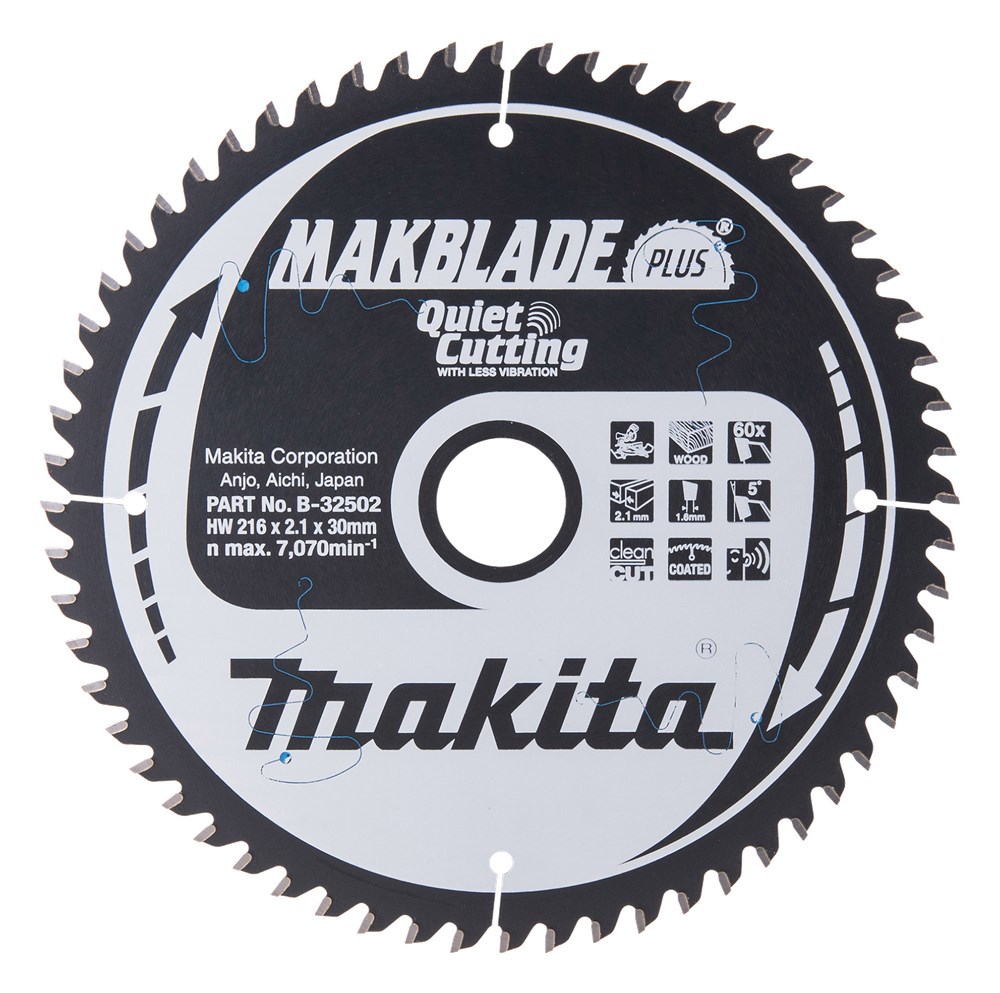 Cirkelzaagblad Hm Makita - 216X2.1X30MM 60T