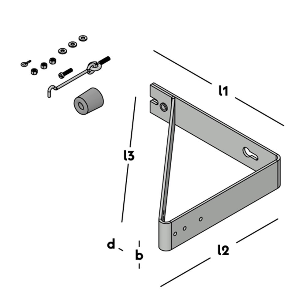 deuropvangbeugel haaks zm-3