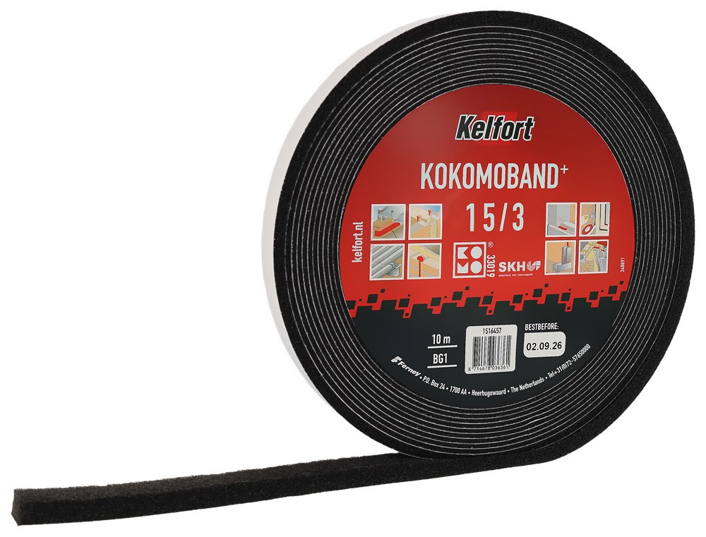 kokomoband zwart kelfort