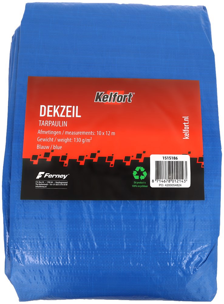 dekzeil versterkt blauw kelfort
