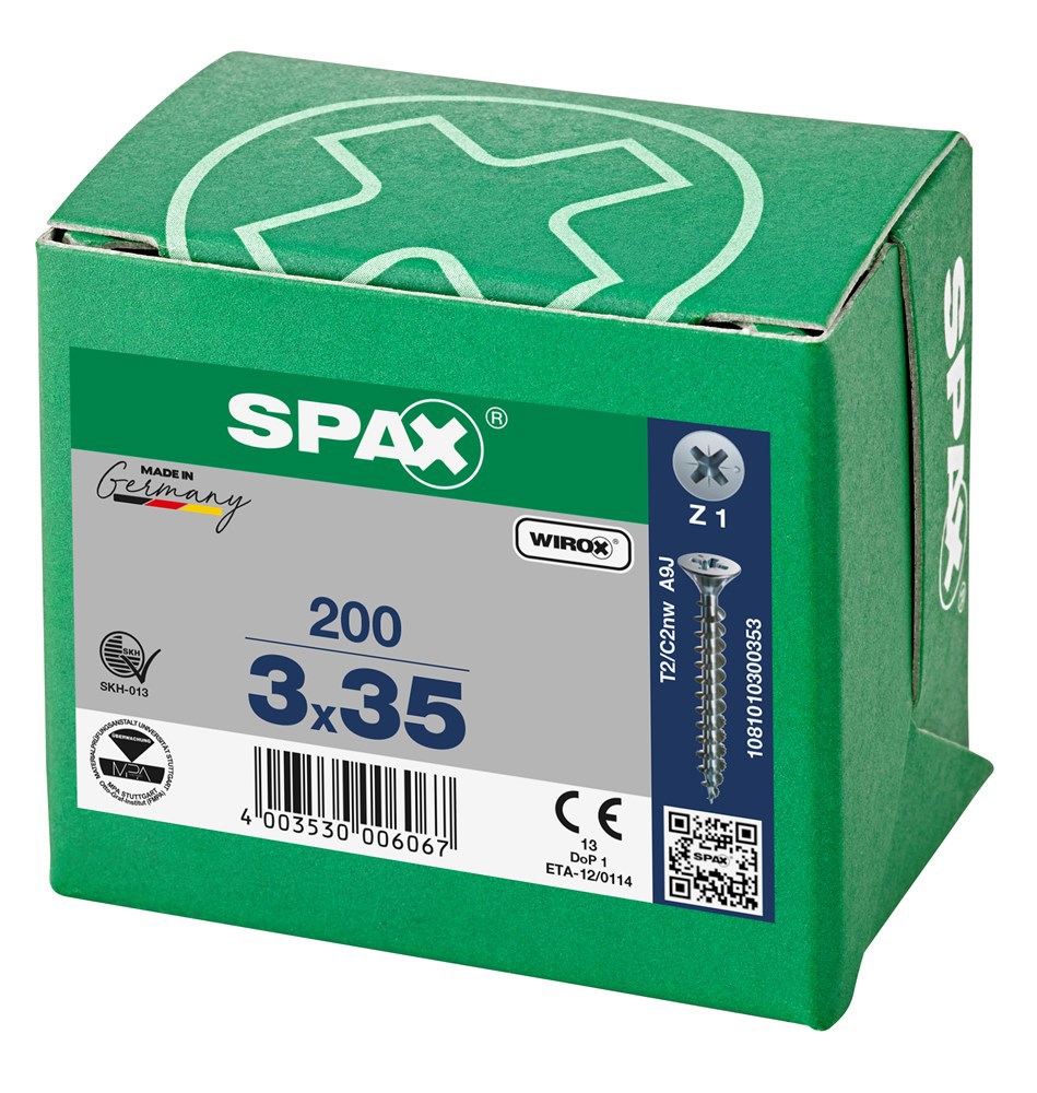 spaanplaatschroef wirox spax-6