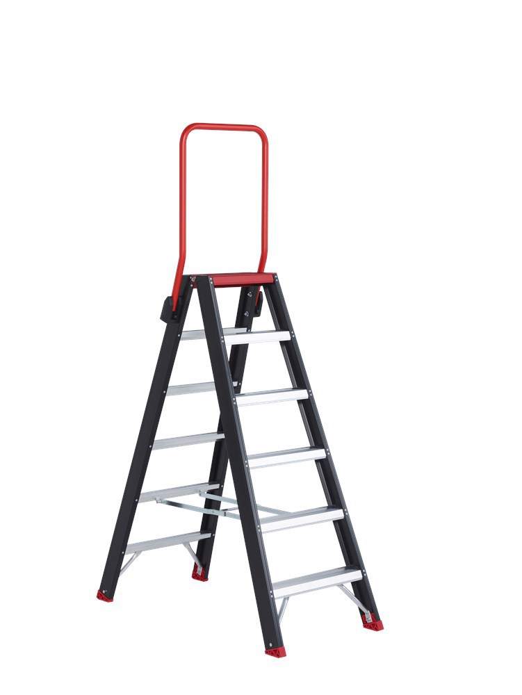 trapladder dubbel aluminium zwart altrex