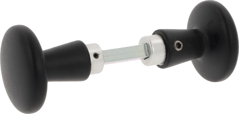 knopkruk aluminium zwart oxloc