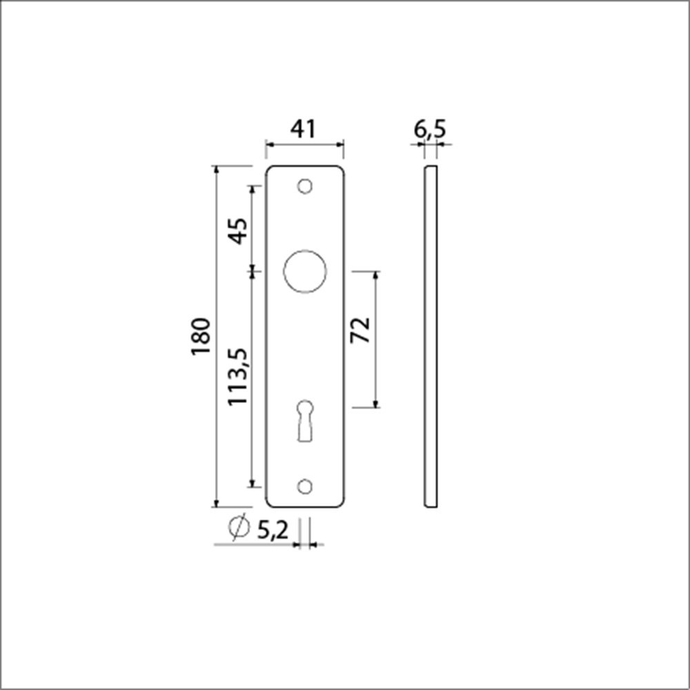kortschild aluminium f2 ami-3