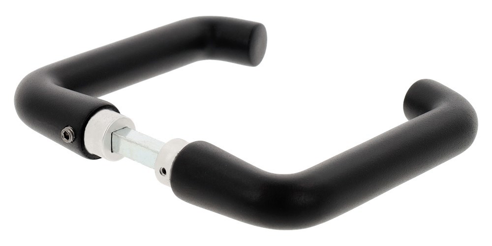 deurkruk aluminium mat zwart oxloc