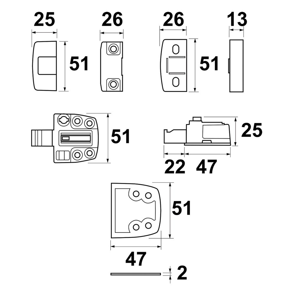 oplegslot cilinder axa-5
