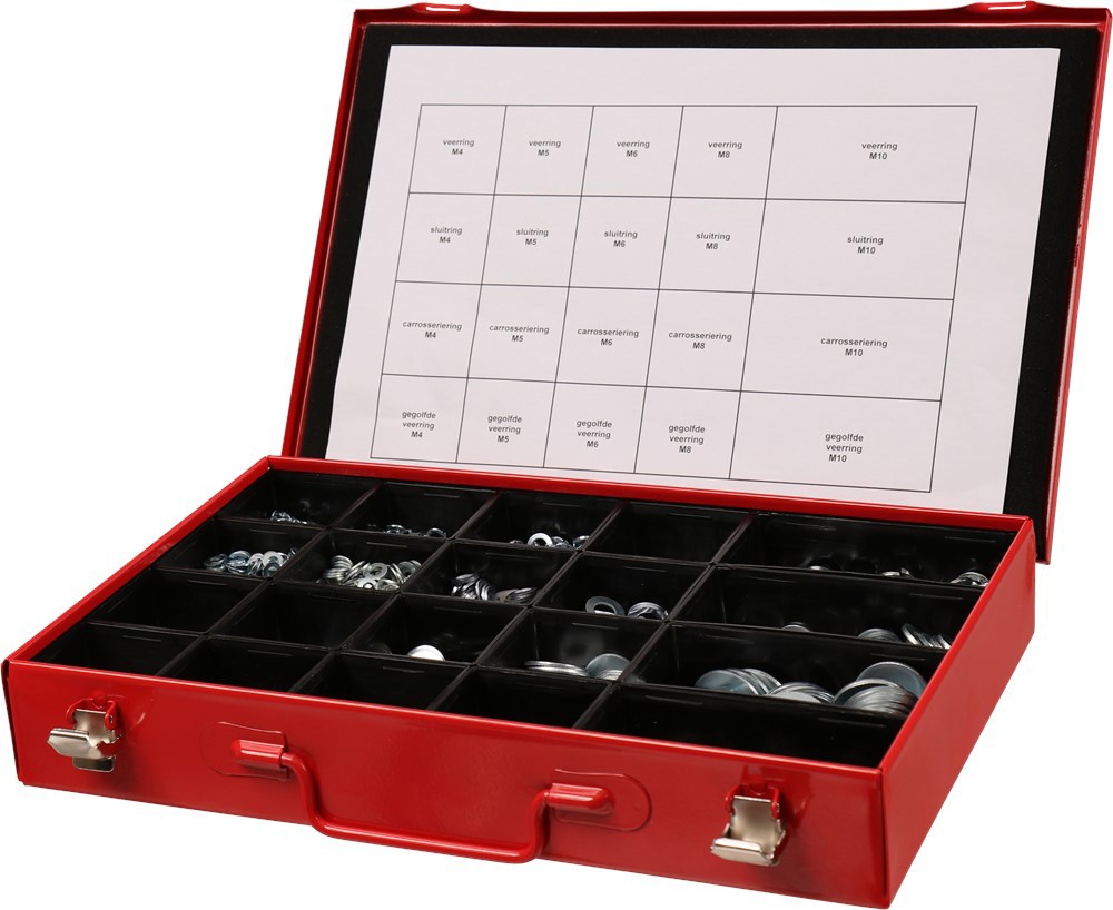 assortimentskoffer metaal rood kelfort-4