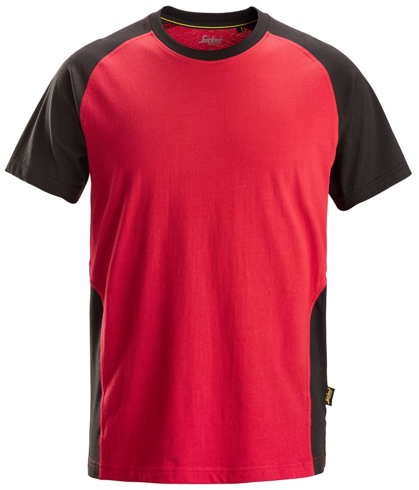 T-shirt classic tweekleurig snickers-6