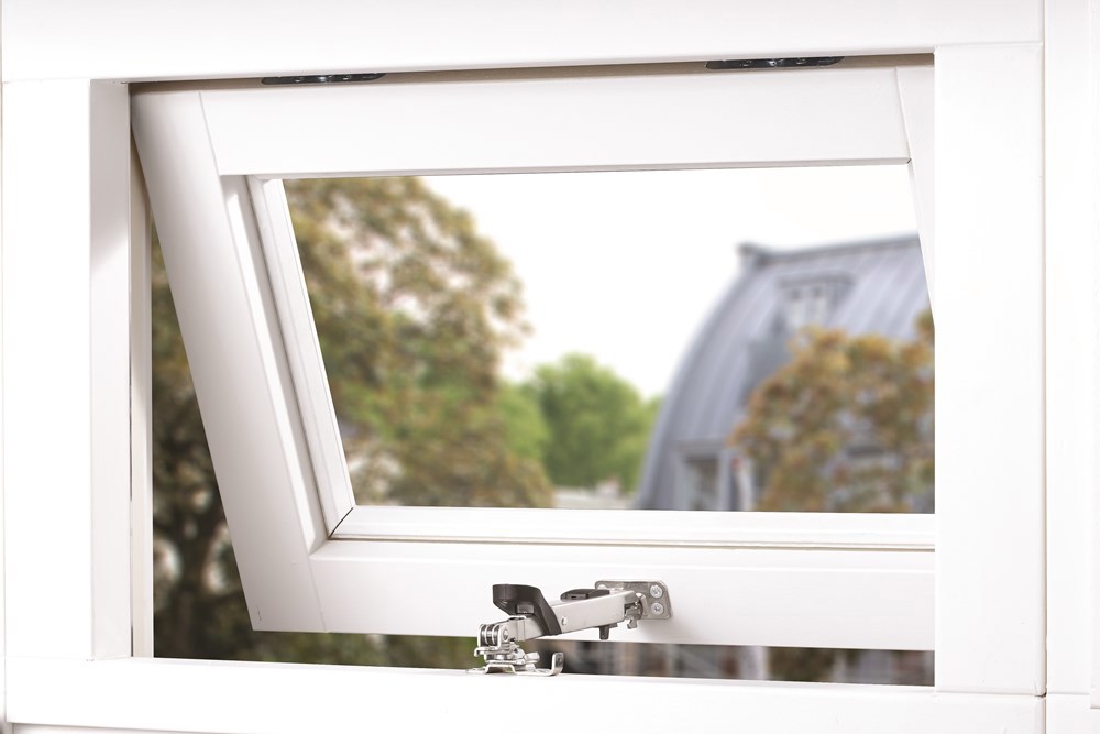 combi-raamuitzetter rvs/zwart axa-6