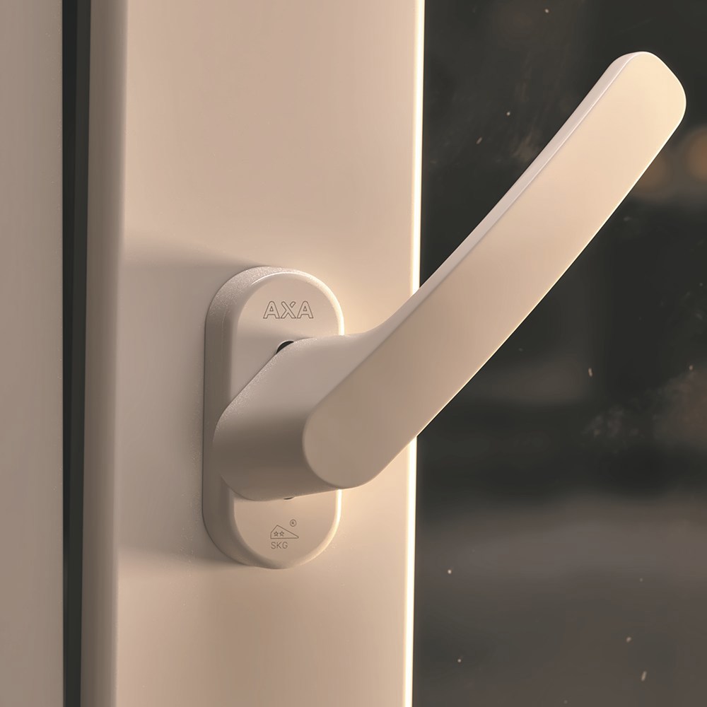 raamkruk recht aluminium wit axa-4