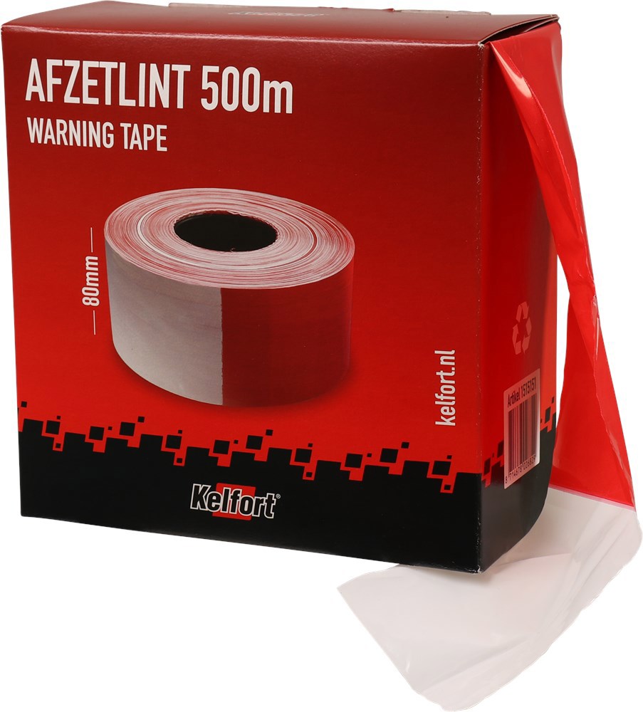 afzetlint rood/wit kelfort