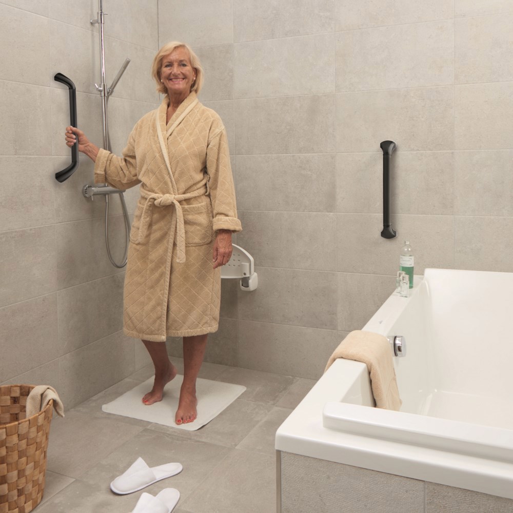 wandbeugel zwart/aluminium secucare-3