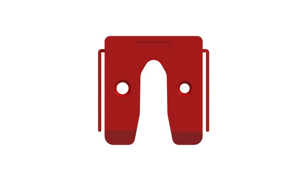 Uitvulplaatje Kunststof - 50X50X 5MM ROOD