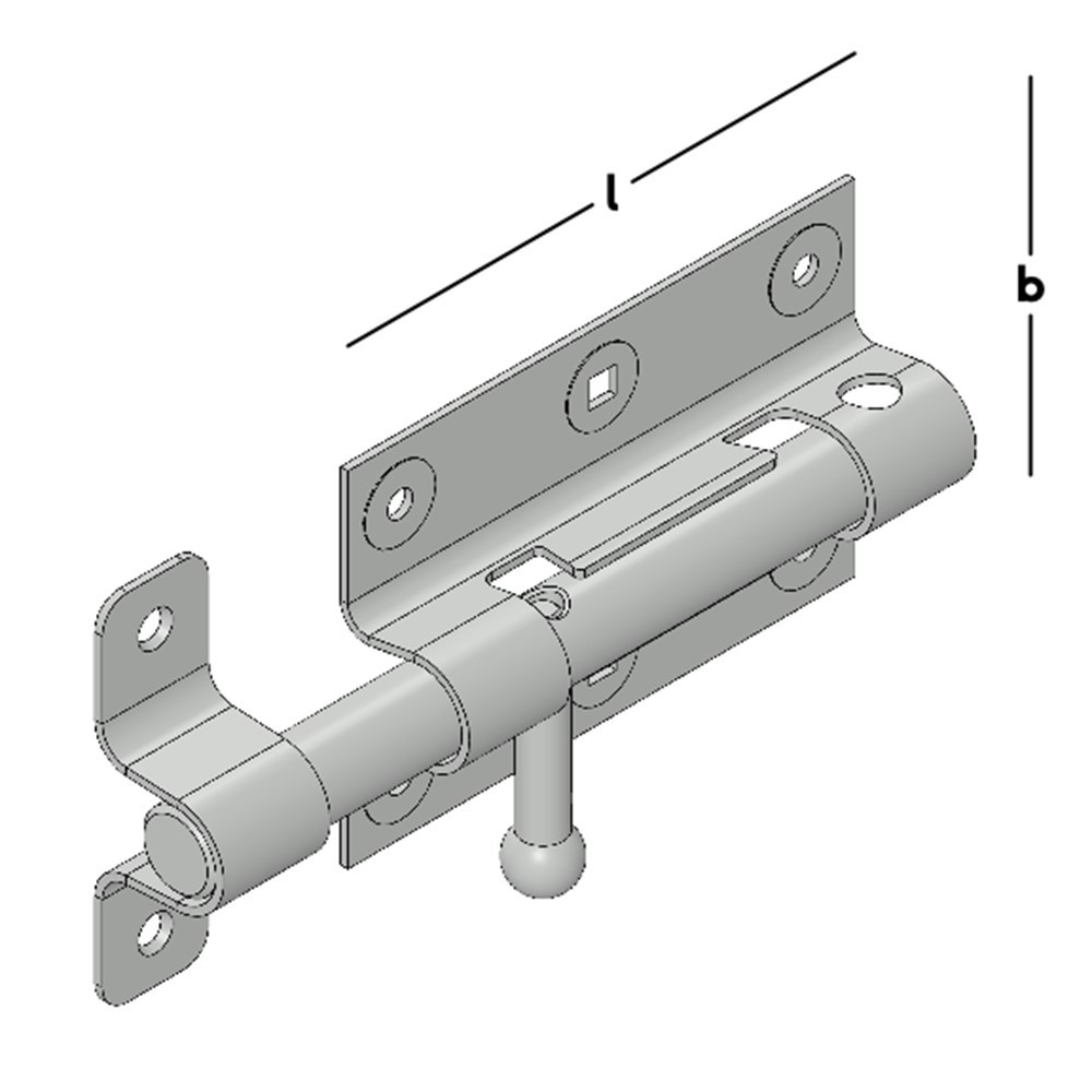 universeelgrendel rvs a2-4